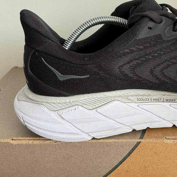 Hoka Arahi 6 Black/Grey/White Men Running Sneakers - SZ M 8.5 D- W 10 main image 9